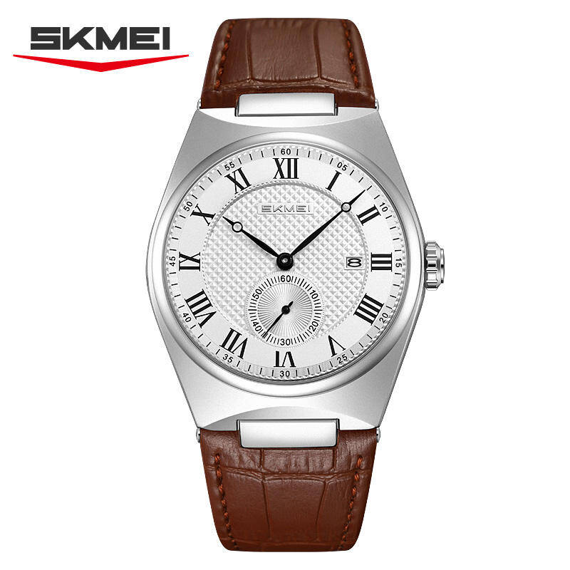 Skmei 9390 L Men Watch - Brown White
