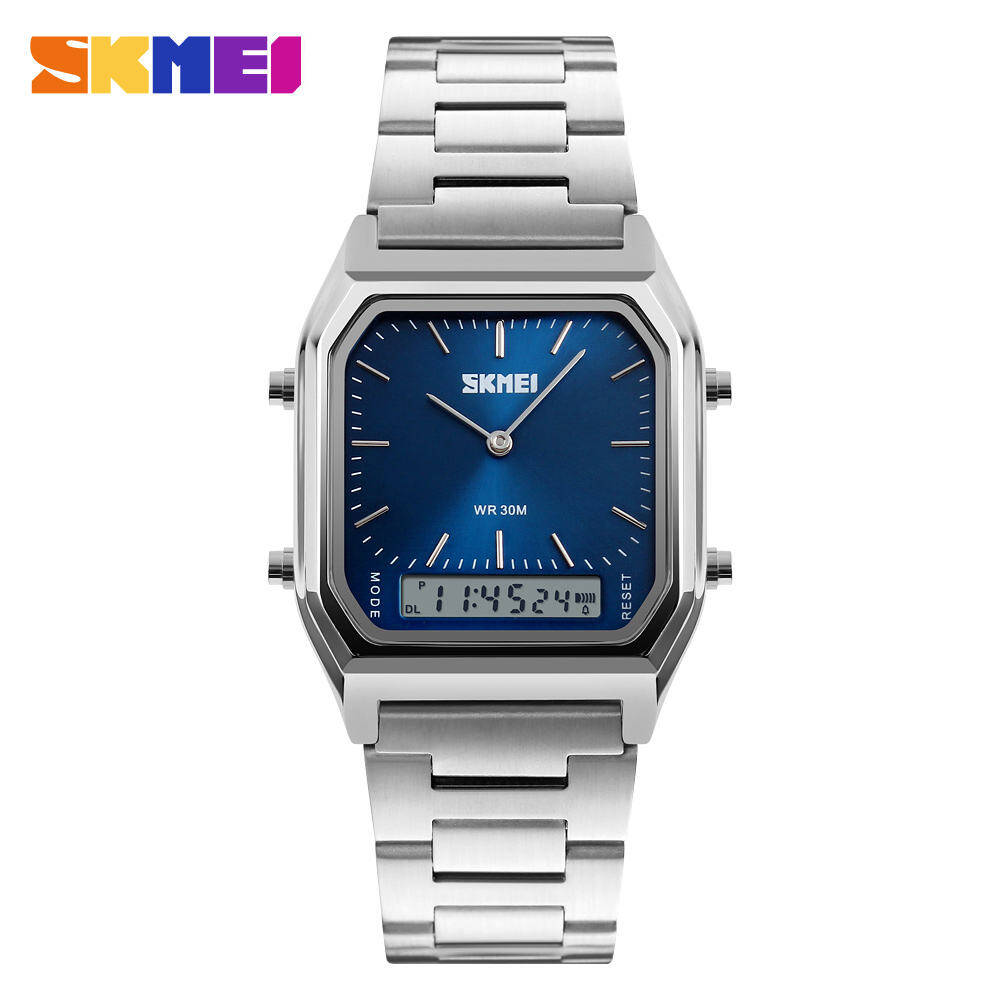 SKMEI 1220 CH For Men Watch - Silver Blue