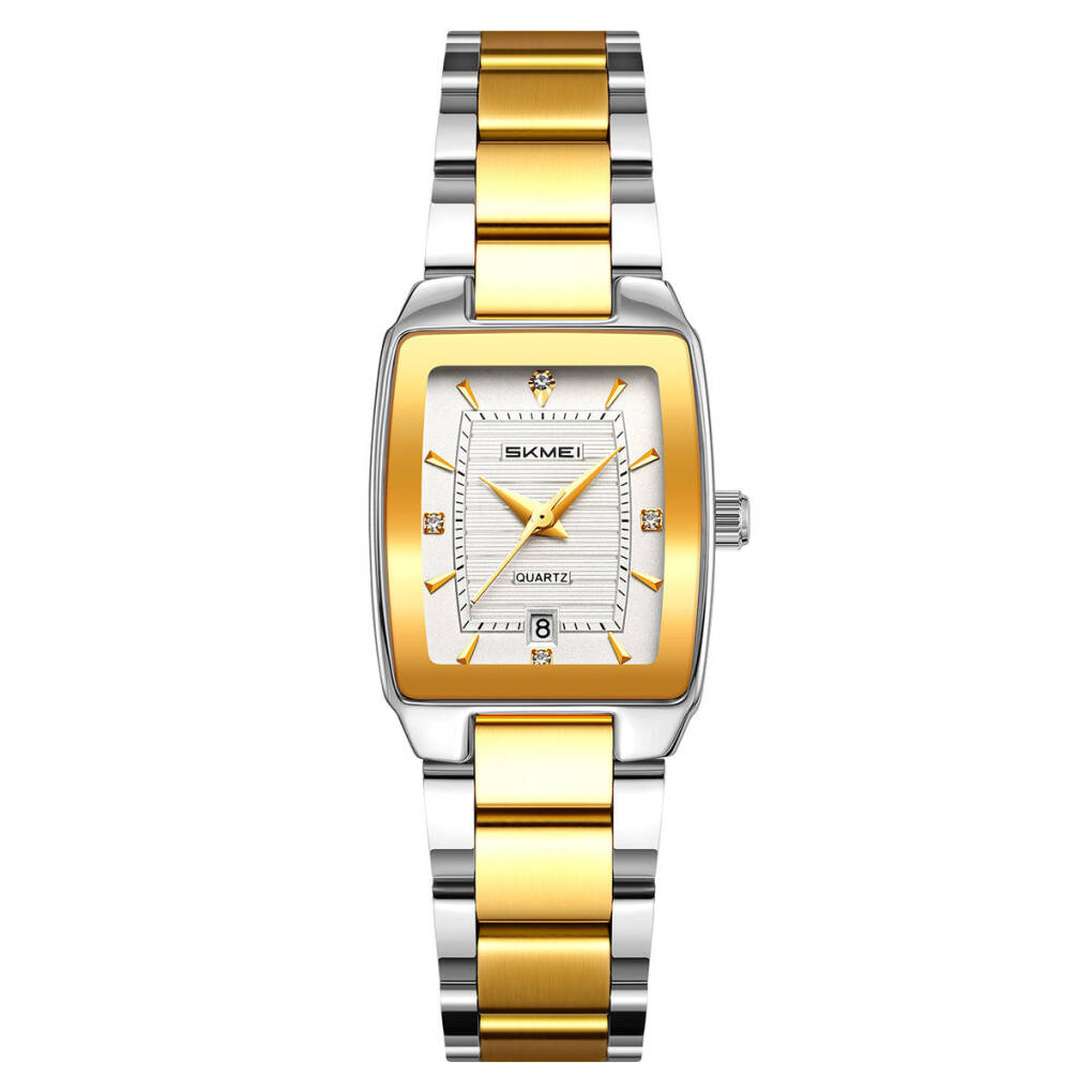 SKMEI 2578 CH Women Watch - Silver Gold White