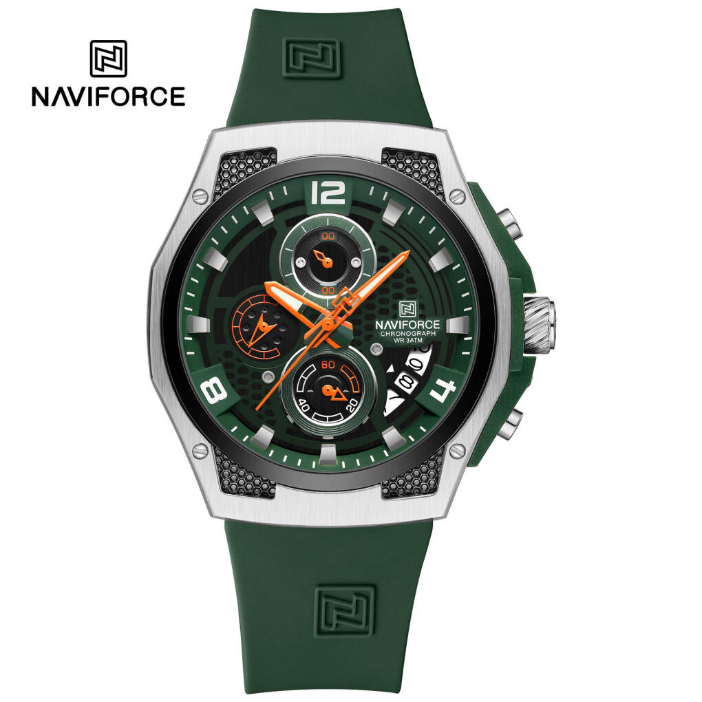 NAVIFORCE 8051T Men Watch - Silver Green