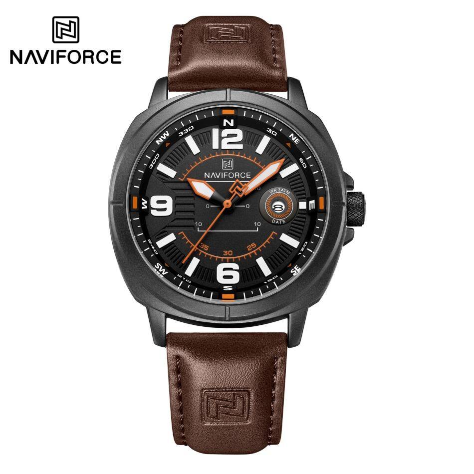NAVIFORCE 8078 L Men Watch - Brown Orange