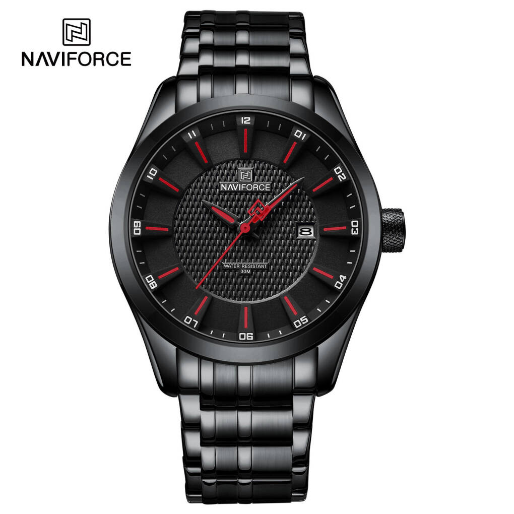 NAVIFORCE 8032 CH Men Watch - Black Red