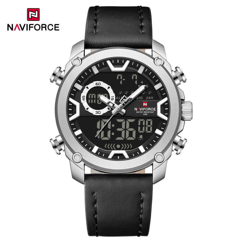 NAVIFORCE 9261 L Men Watch - Silver Black