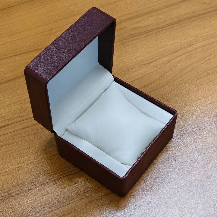 Watch Box Single Slot - Brown White