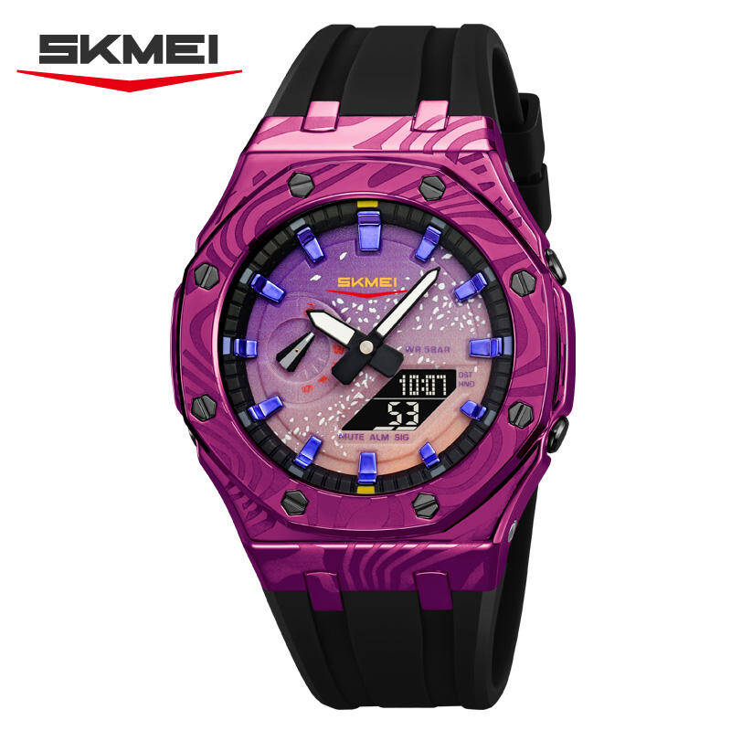 SKMEI 2471 Men's Sport Watch - Black Purple