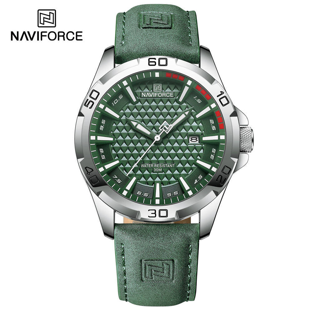 NAVIFORCE 8023 L Men Watch - Silver Green