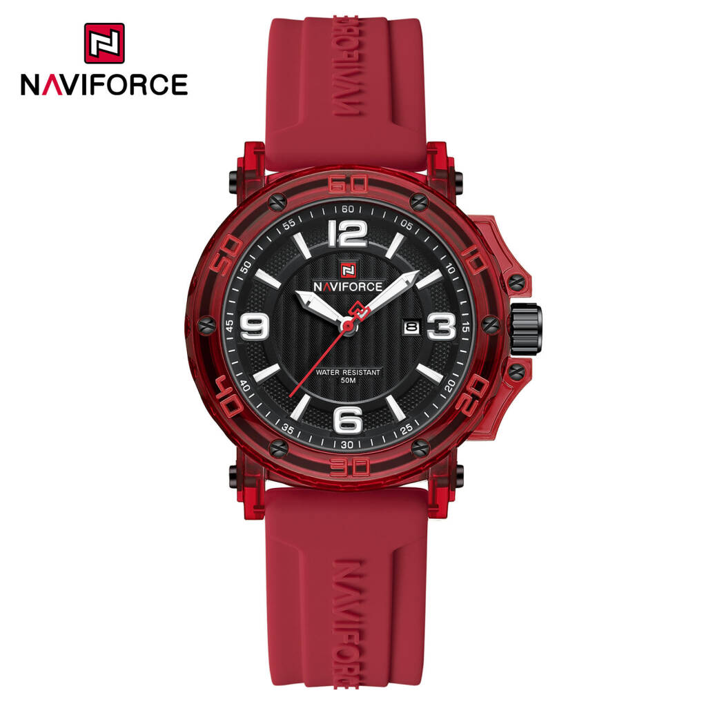 NAVIFORCE 7125 Women Watch - Red