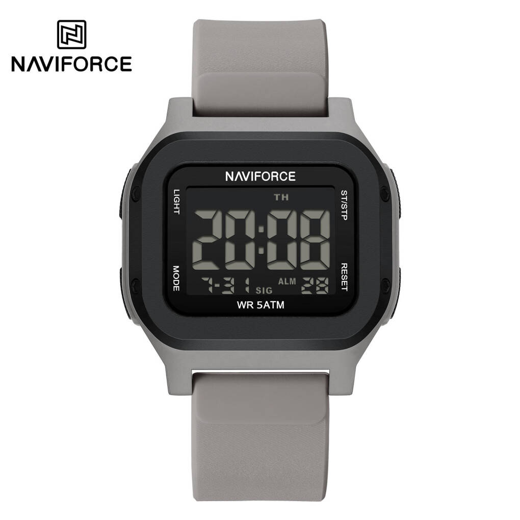 NAVIFORCE 7137 Men Digital Watch - Black Gray Lite