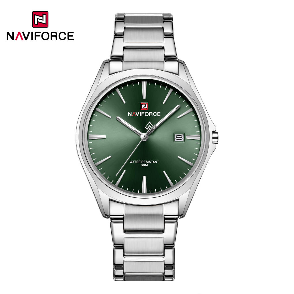 NAVIFORCE 9291 CH For Men - Silver Green