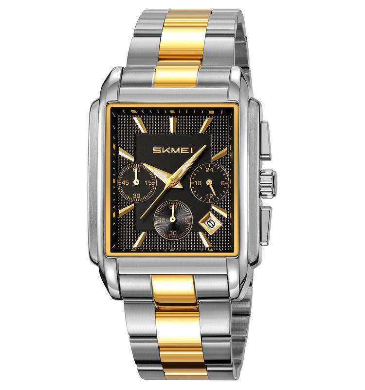 SKMEI 2339 CH For Men - Silver Gold Black