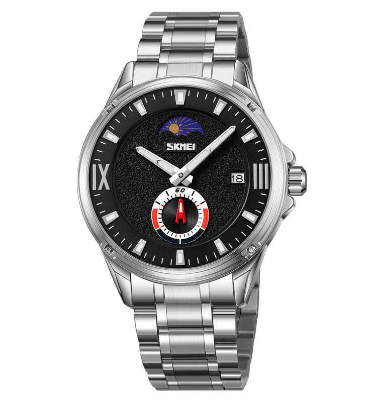Skmei 9326 CH For Men Watch - Silver Black