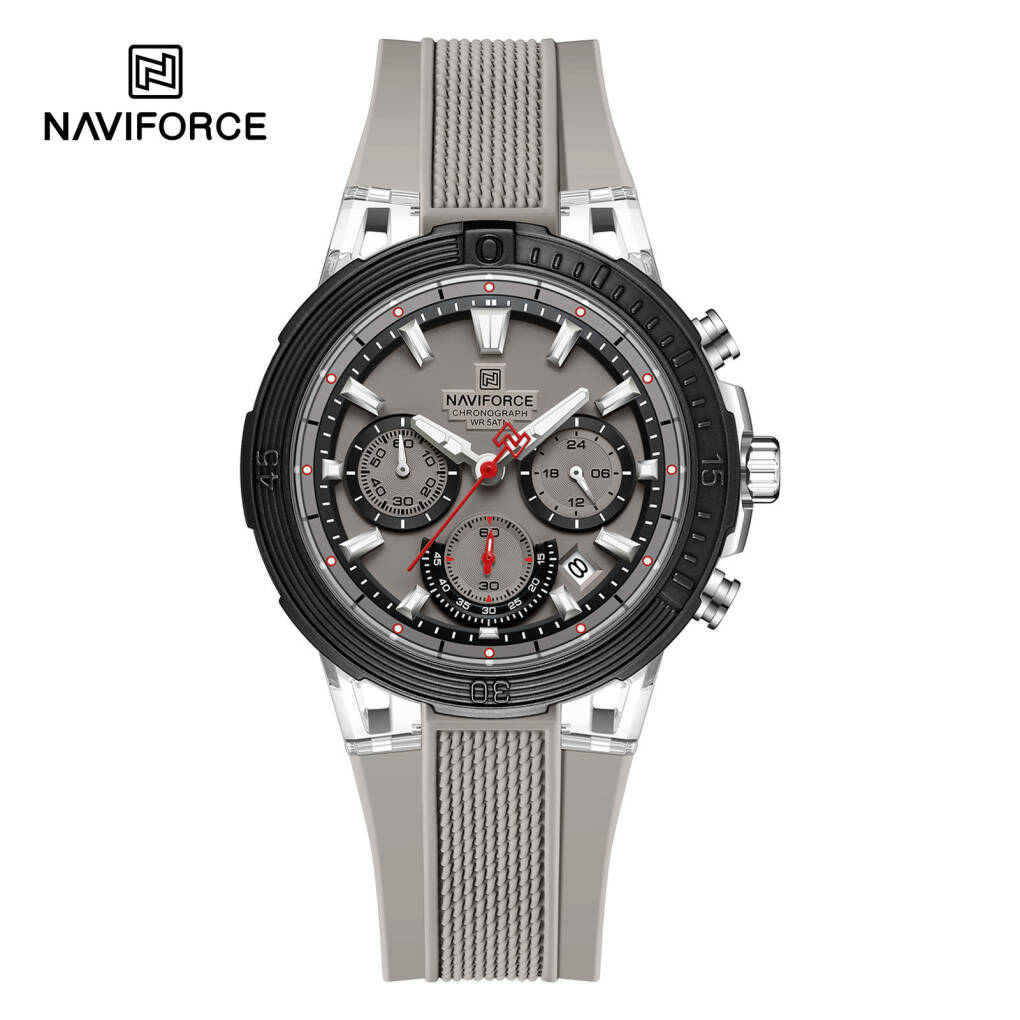 Naviforce 6115 Men Watch - Silver Gray