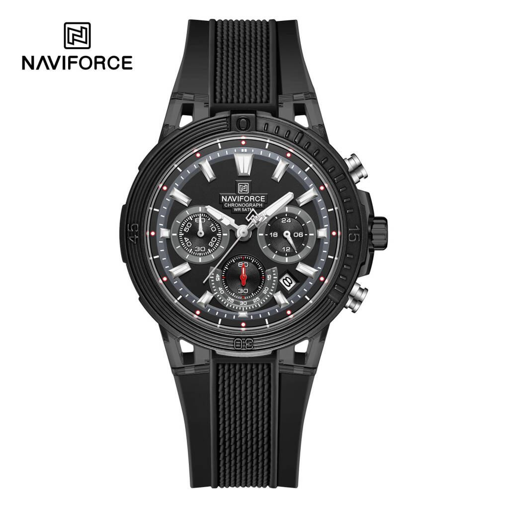 Naviforce 6115 Men Watch - Black Gray