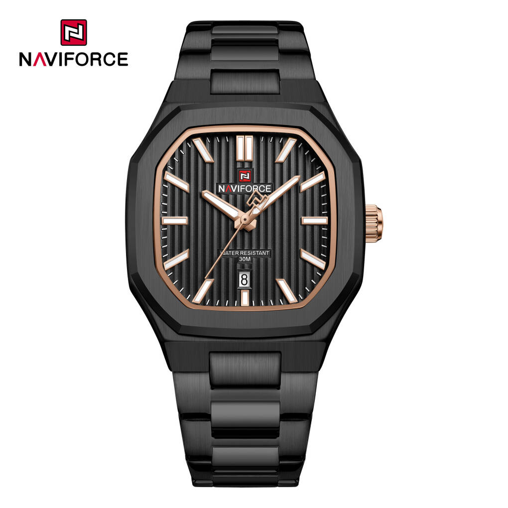 NAVIFORCE 9271 CH Men Watch - Black Rose