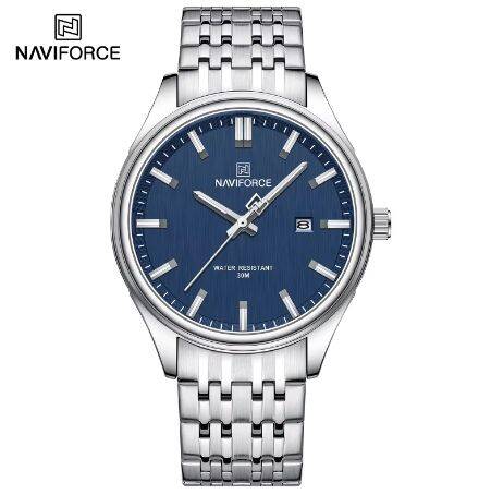 NAVIFORCE 8039 CH For Men - Silver Blue
