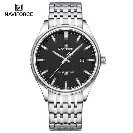 NAVIFORCE 8039 CH For Men - Silver Black