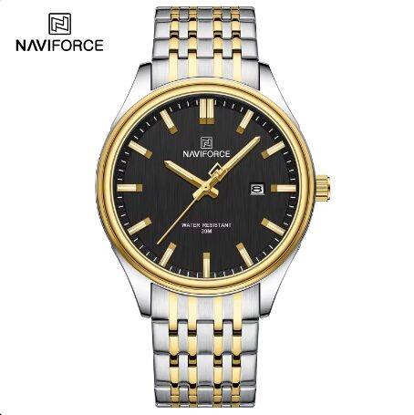 NAVIFORCE 8039 CH For Men - Silver Gold Black