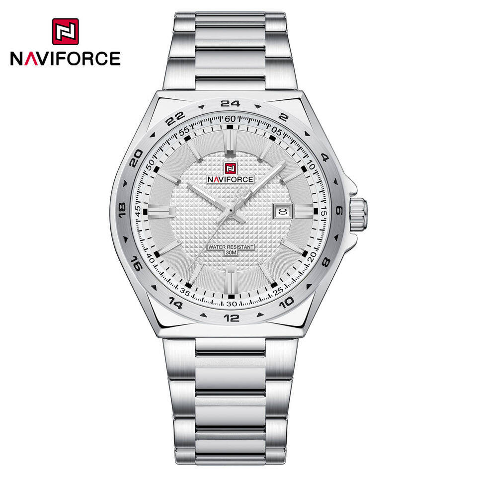 NAVIFORCE 9266 CH For Men - Silvre