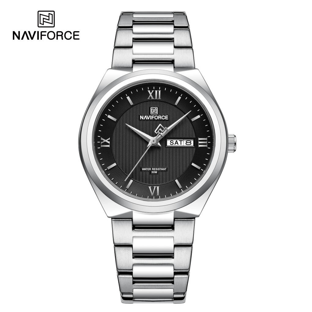 NAVIFORCE 8030 Men's watch - Silver Black