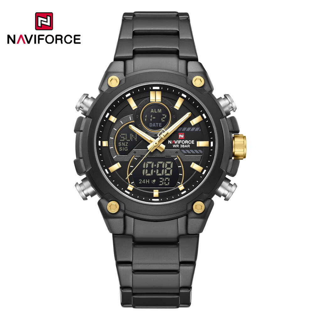 NAVIFORCE 9278 CH For Men - Black Gold