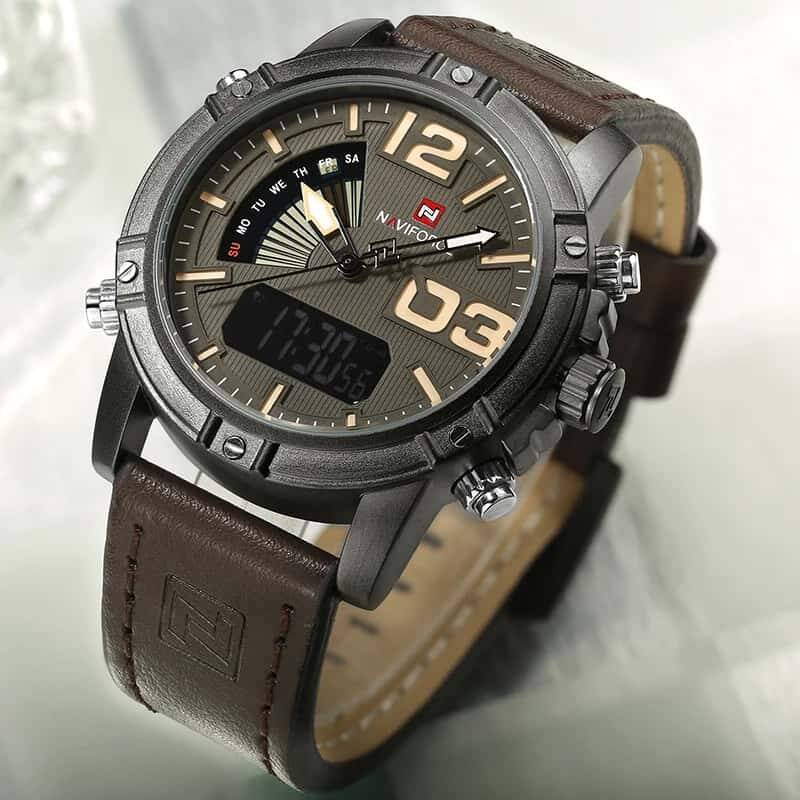NAVIFORCE 9095 L For Men - Coffee